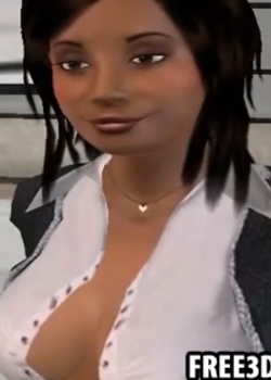 Stylish young 3d cartoon man gets double pleasureBT